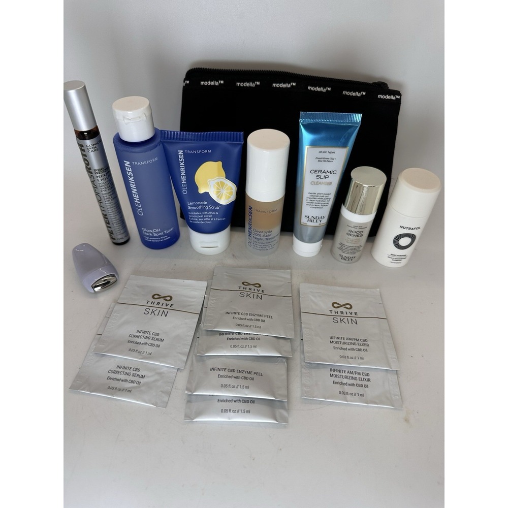 Skincare Sample Lot Ole Henriksen Sunday Riley Peter Thomas Roth Thrive Skin